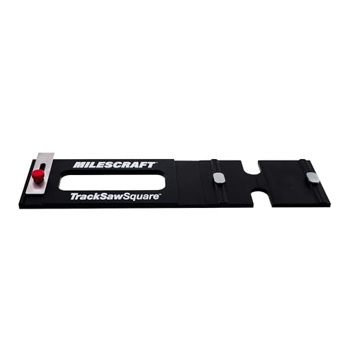 Milescraft 1410 Track Saw Square – Track Saw Rail Square Guide, 90 Degree Cuts from Edge, Auto-Align, Rip Full Sheets Straight and Square, Fast Adjust, Exclusive for Milescraft 1409 TrackSawGuide