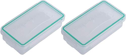 オーディオファン 電池ケース 防水 18650 2本 / CR123A 4本 ハードプラスチック 収納ボックス 2個セット