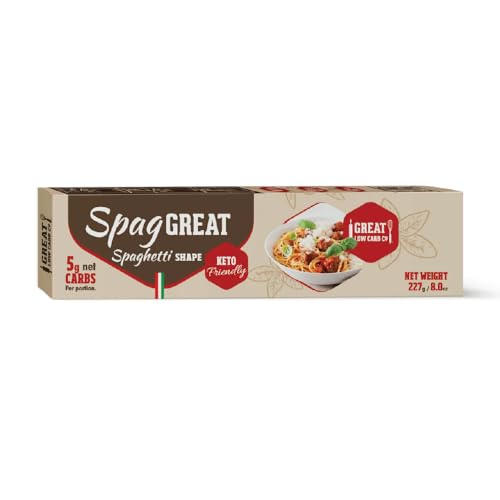 Low Carb Pasta, Keto Pasta, Great Low Carb Bread Company, Non GMO, Spaghetti Pasta 8 oz.