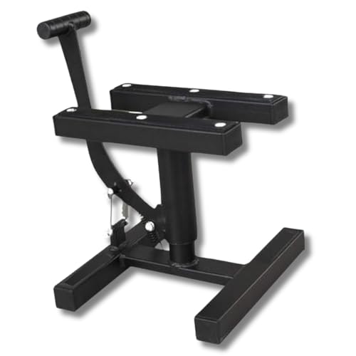 CRUIZER Cavalletto Centrale Nero Alza Moto Motocross Enduro Motard Manutenzione Portata Massima 200 Kg Colori Assortiti (Nero)