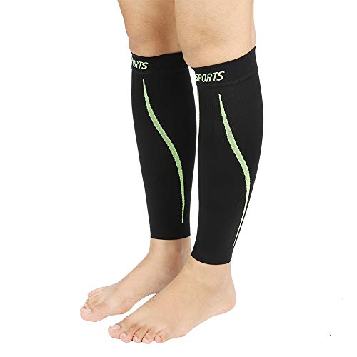 Meias de compressão esportivas de panturrilha, meias de compressão sem pé para homens e mulheres, co