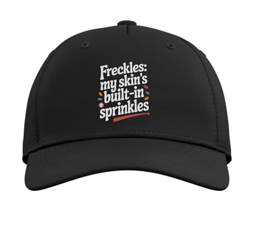 Ginger Redhead Redheaded Irish Freckles Red Hair Adjustable Printed Baseball Hat, Black
