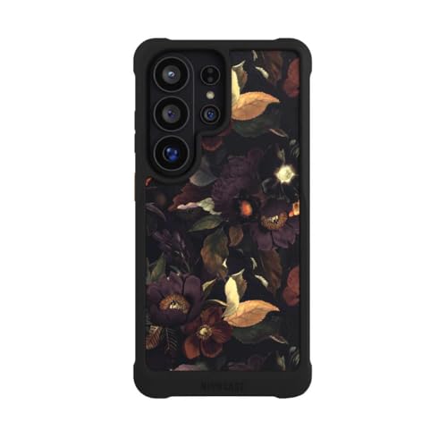 Coque antichoc Samsung S26 Ultra compatible MagSafe NIVOmax noire fleurs