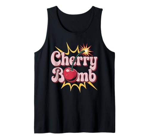 Cherry Bomb Tshirt Women Men Cherries Roller Derby Débardeur