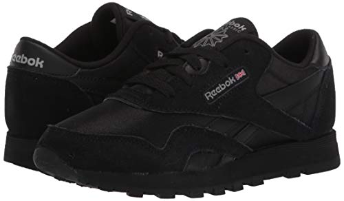 Image of Reebok Boy's Classic Nylon Sneaker, Black /Carbon, 1