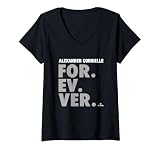 Womens Forever Baseball Alexander Cornielle Prospect Baseball Fan V-Neck T-Shirt