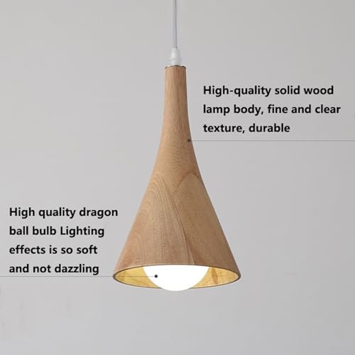 Lámpara colgante cónica led para mesa de comedor y salones de té estilo japonés 8