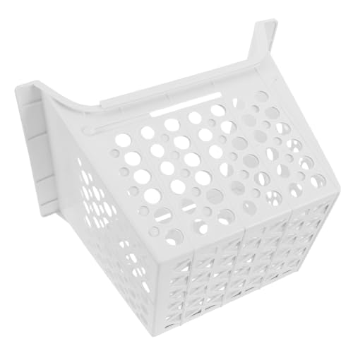 Gatuida Cesta de Almacenamiento del refrigerador cestas de Alambre para organizar cestas de congelador para arcón congelador Estante del congelador Organizador de Nevera páginas Blanco