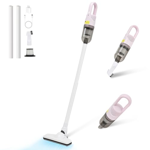 SIPPON Handheld Vacuum Cleaner, 2-in-1 Lightweight Stick Vacuum w/100W Powerful Motor & Led Display, Portable Hand held Vacuum for Home Hard Floor Carpet Pet Hair