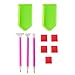 Produktbild nbvmngjhjlkjlUK DIY Diamond Painting Zubehör 5D Diamond Painting Kreuzstich Stickstift Werkzeuge Set Mosaik Leim Tray Pen Kit (grün)