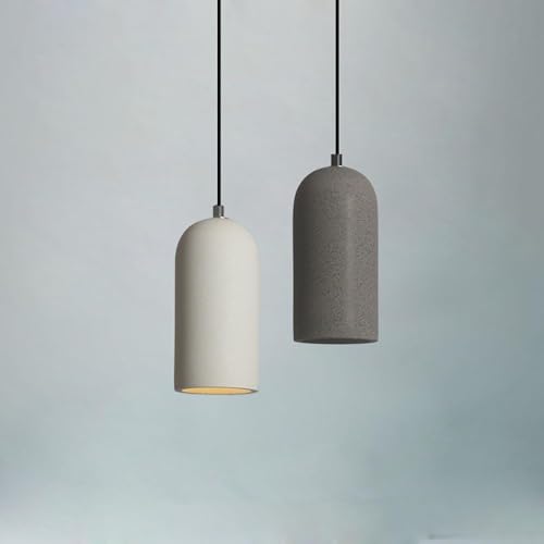 Lámpara Colgante Moderna de Cemento cilíndrica