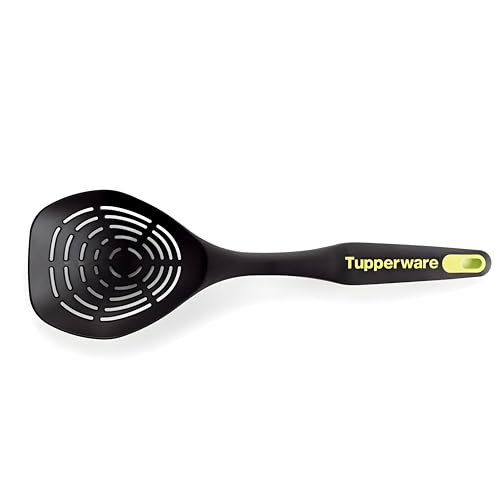 Tupperware Poignée prêts à Mousse Cuillère écumoire abseihen Profonde Noir/Jaune Neuf