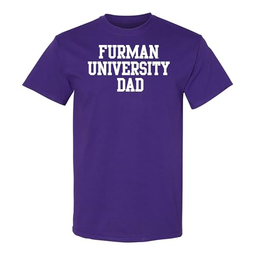 UGP Campus Apparel AS1004 - Furman University Paladins Furman Basic Block Dad - Sports Team T Shirt - Large - Purple