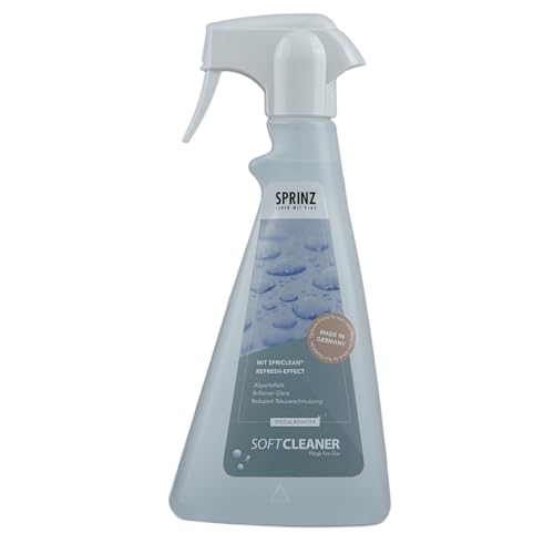 Sprinz Softcleaner 500 ml Flasche I Sprinz Softcleaner 500 ml Flasche I Hochwirksamer Oberflächenreiniger I Schonender Glasreiniger I Mehrzweckreiniger für Haushalt I Reiniger für Badezimmer