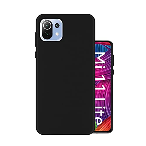 HELLO ZONE Exclusive Matte Finish Soft Back Case Cover for Mi 11 Lite - Black (B098QGBG7K) Amazon Price History, Amazon Price Tracker