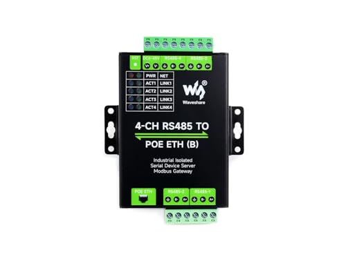 Waveshare 4-Ch RS485 - RJ45C[TlbgVAT[o[A4`lRS485ƗA[}EgHƗp≏VAW[AModbusQ[gEFCAPoEC[Tlbg|[gB