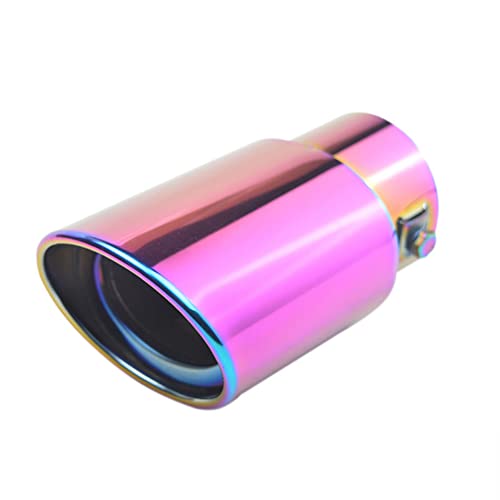 iSpchen Embellecedor de escape para coche, silenciador, universal, de acero inoxidable, embellecedor de tubo de escape, embellecedor decorativo para el tubo de escape