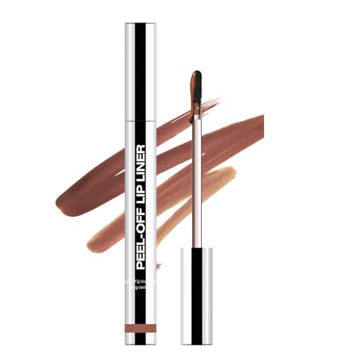 Juego de delineador de labios extraíble, juego de delineador de labios líquido, resistente al agua, duradero, plumper, para pelar