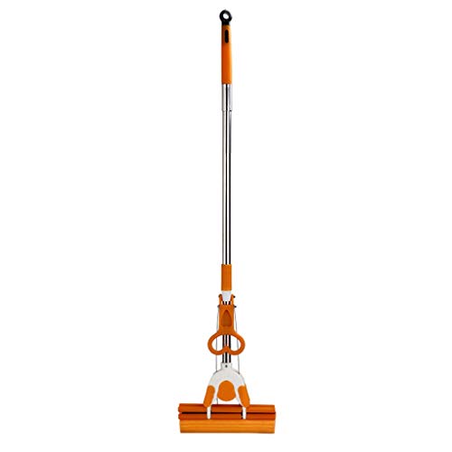 Vadrouille orange à rouleau super-absorbant et tête éponge double rangée pour le sol - 2