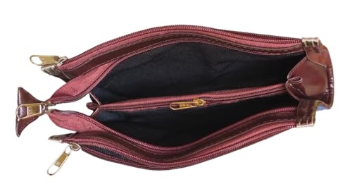 Image of Trendy PU Multi Zip Pocket Daily Use Purse for Women Wallet Bag for Girls Clutches Bag for Women Multicolour Small Handbag Multi card slots phone pocket ladies purse