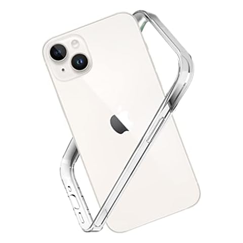 Vitodo for iPhone 14 Plus Bumper Case Clear, Slim Fit No Back Design Soft TPU Bumper Frame Excellent Heat Dissipation Wireless Charging Compatible 4 Corners Raised Edge Shockproof Protection (Clear) Cover