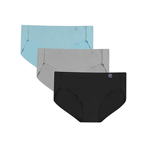 C9 Champion Women's Mesh Sport Brief (Hipster), Aqua-Silverstone-New Ebony, M