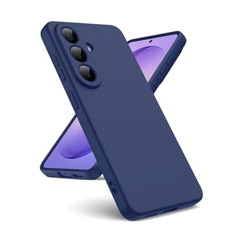 Image of LIRAMARK Liquid Silicone Soft Back Cover Case for Samsung Galaxy S26 5G| Soft Micro-Fibre Lining Inside | Camera Protection Bump (Midnight Blue)