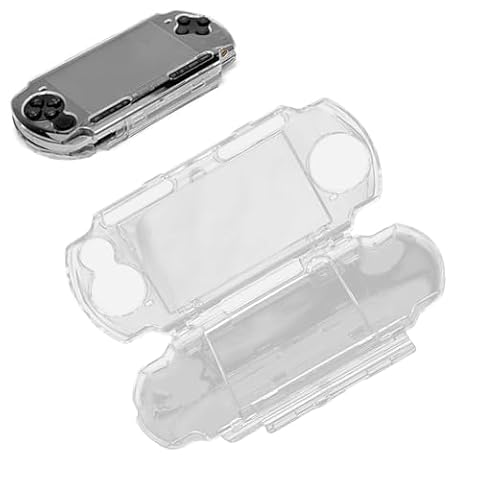 BONKZEBU PSPCase psp case Universal Protective Case, Stylish zapobiegają Szorszowi przezroczystą przezroczystą skorupę ochronną z Wspornikiem Filmowym dla PS P, Actionkameraväskor