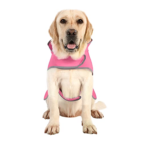 Dog Raincoat With Hood And Leash Hole, Adjustable Belly Strap, Reflective Strips, Lightweight Slicker Poncho Rain Jacket Coat For Small Medium Large Dogs And Puppies #TOP1
