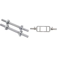 Sunny Health & Fitness 35,5 cm Hantelstangen-Set STDBH-14 + 86cm Olympische Trizepsstange OB-34