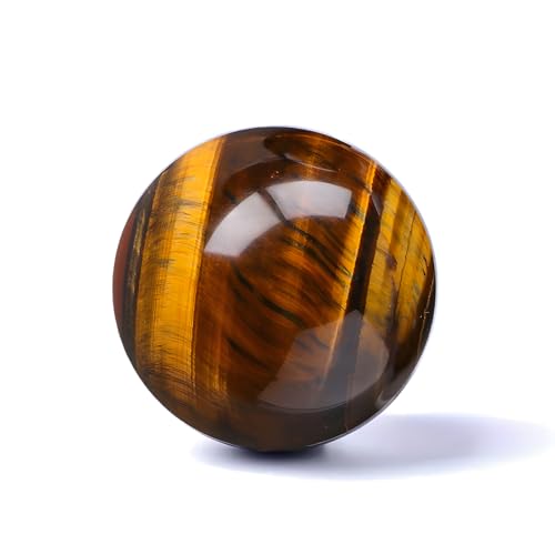 DUKIZA Tiger Eye Stone Crystal Ball - Real Crystal Sphere for...