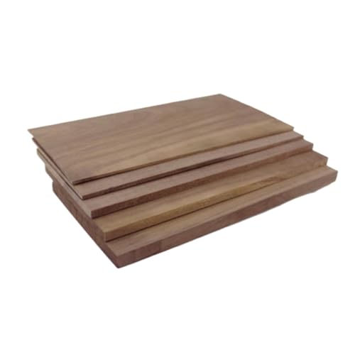 ؎PA 5pcs North American Black Walnut Wood Veneer 200mm x 100mm for DIY(3mm)
