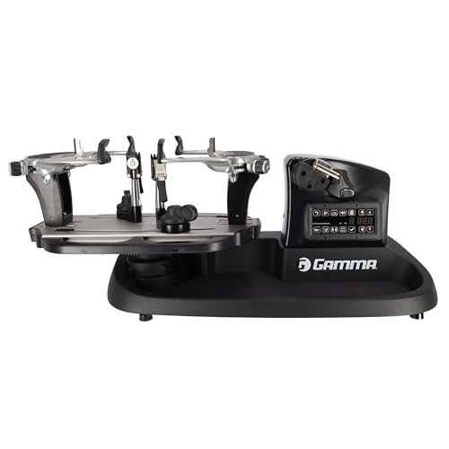 Gamma Momentum ELS 6PT Electronic Stringing Machine - Premium Racquet Stringer with Ultra-Precise Electronic Rotational Tensioner Diecast Aluminum Base Tour-Level Accuracy & Consistency