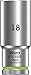 Wera - 5004540001 8790 HMB Deep 3/8" socket, 18.0 mm, Lime green