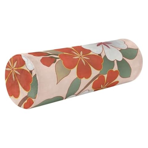Traversin rond WDdZzyy à fleurs japonaises Cover