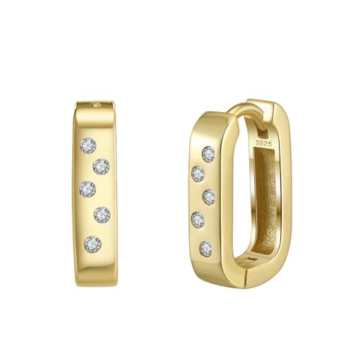 Boucles cerceau diamant argent pour briller au quotidien