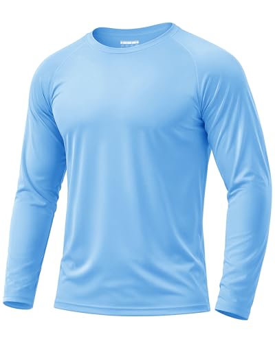 Image of Boladeci Men's UPF 50+ Sun Protection UV SPF Shirts Long Sleeve Lightweight Quick Dry Swim T-Shirts Rash Guard