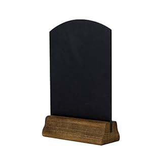 Chalkboards UK Table Top Chalkboard with Plinth, Wood, Rustic Brown, (A5) 23 x 15 x 4 cm WC125F