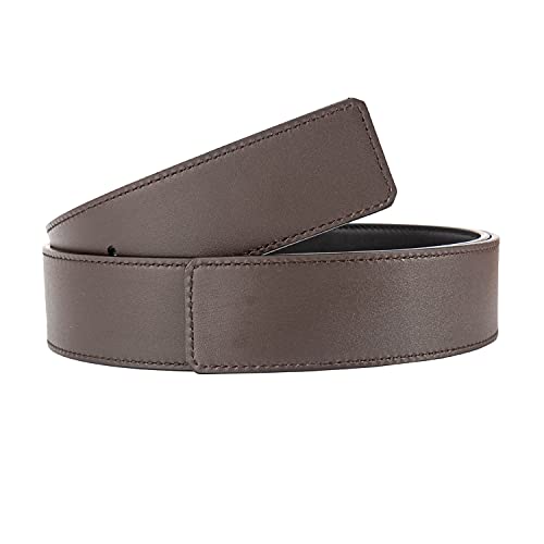 Vatee's Men Reversible Genuine Leather Replacement Belt Strap without Buckle 1.34"/1.6" Wide2