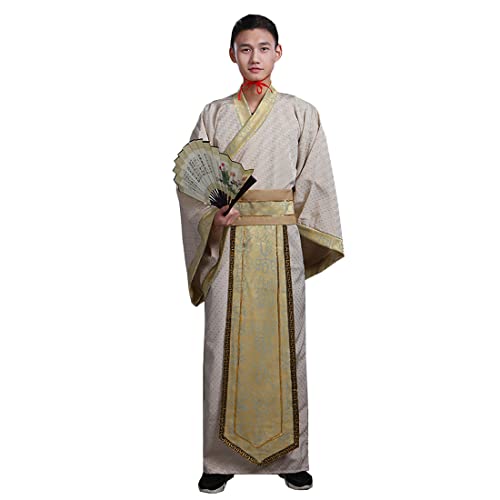 Ez-sofei Men Chinese Traditional Ancient Kung Fu Hanfu Cosplay Costume