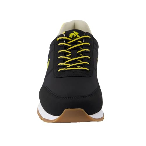 Le Coq Sportif - RACERONE_2 - Chaussures de Sport Légères pour Homme et Femme, Confort Quotidien, Textile Synthétique Respirant - Taille 42 - Noir Maize