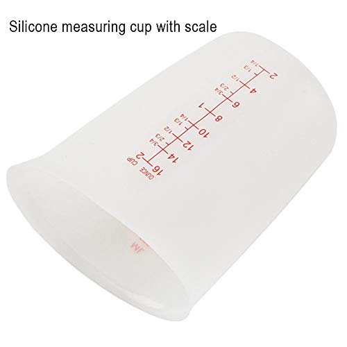Vaso medidor de silicona flexible 250 ml AKOAK miniatura 2