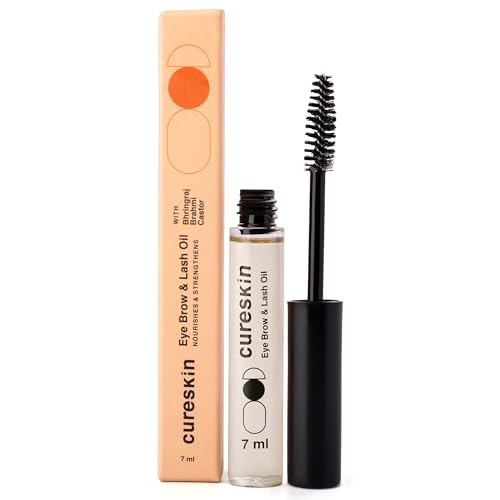 Cureskin Eye Brow & Lash Oil | Nourishes and Strengthens (7 ml) | Eyelash Growth Serum | Lash Serum for Eyelash Growth