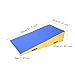 Menolana Gym Tumbling Mat Gymnastics Wedge Indoor Anti Slip 80cmx60cmx30cm Equipment Training for Sports Tumbling Yoga Skill Training, Blue Yellow