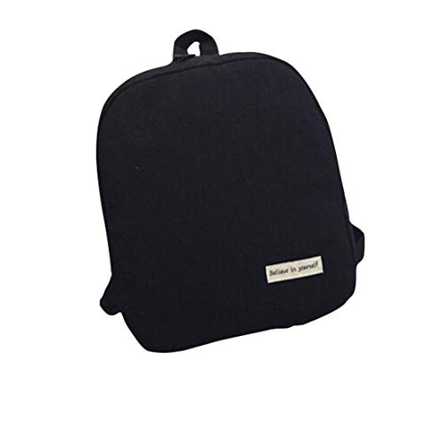 Mujer Ocio de Moda Sólido Mochila Escolar de Lona para Niña Linda de Viaje Satchel