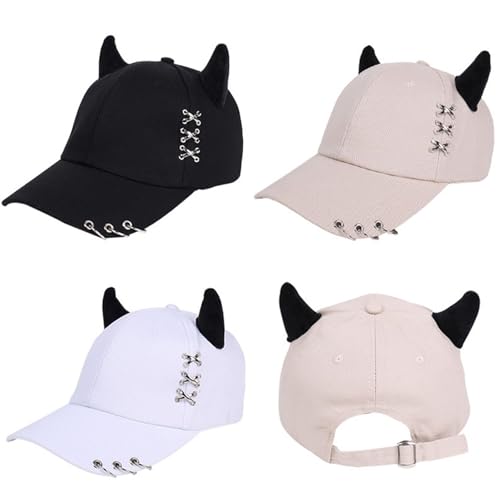 Image of Coquette Baseball Hat Bow Baseball Cap Ponytail Hat for Women Cute Distressed Cap Funny Trucker Hats for Women