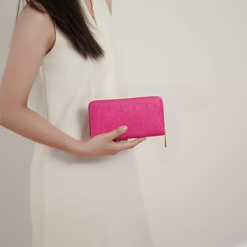 MKF Collection Wristlet Wallet for Women, Small Vegan Leather Credit Card Holder with Zipper Coin Pocket Wallet Purse Handbag By Mia K3