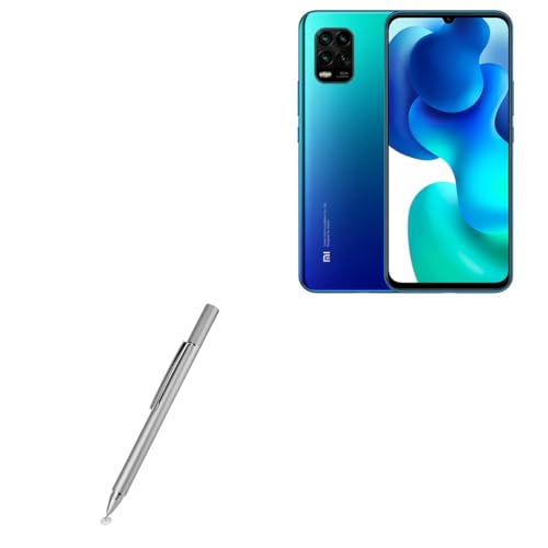 Lápiz capacitivo BoxWave FineTouch plateado metálico para Xiaomi Mi 10 Youth