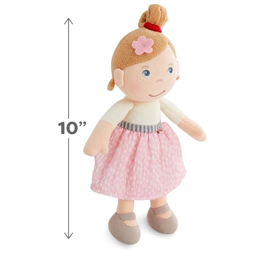 Image of HABA Snug Up Lauren - 10 inch Soft Doll, Machine Washable - Perfect Snuggly First Soft Baby Doll and Toddler Baby Doll for 6 Months and Up