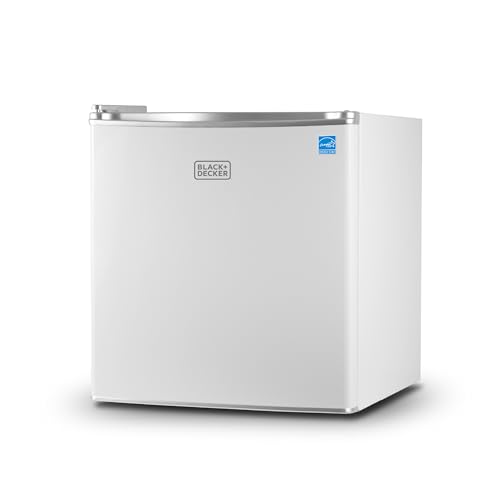 BLACK+DECKER 1.7 Cu. Ft. Compact Refrigerator, ENERGY STAR Certified, Single Door Mini Fridge with...